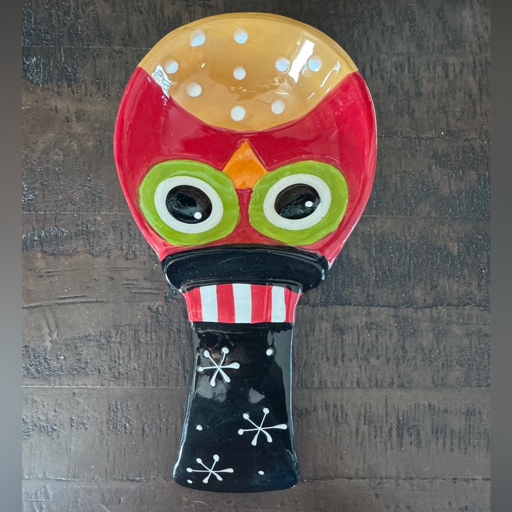 Colorful Owl Spoon Rest